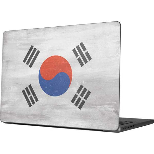 South Korean Flag Distressed Apple MacBook Pro 14-inch Skin